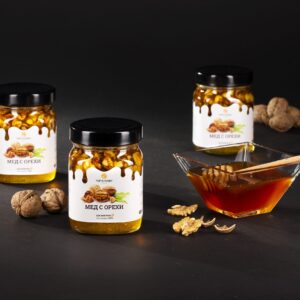 gorski med s orehi honey 450 gr topshoney topalov med 3