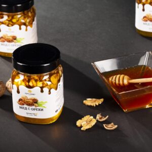 gorski med s orehi honey 450 gr topshoney topalov med
